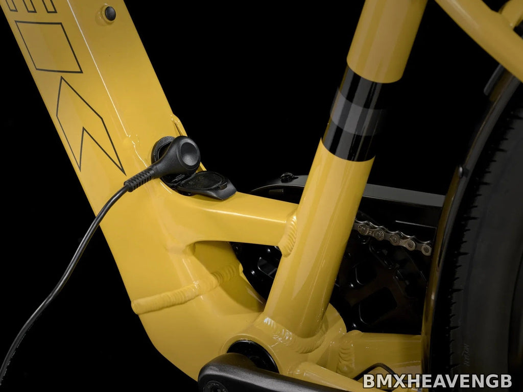 Trek Verve+ 1 Lowstep LT — Electric Hybrid Bike (Baja Yellow)