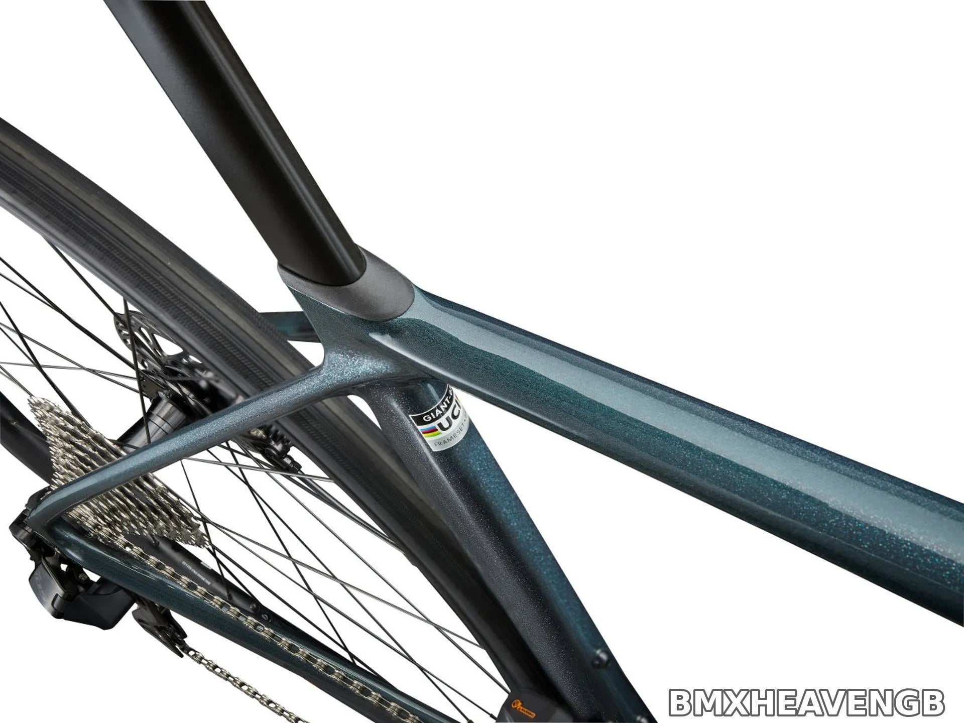Giant TCR Advanced 1 — Carbon Road Bike (Asphalt Green)