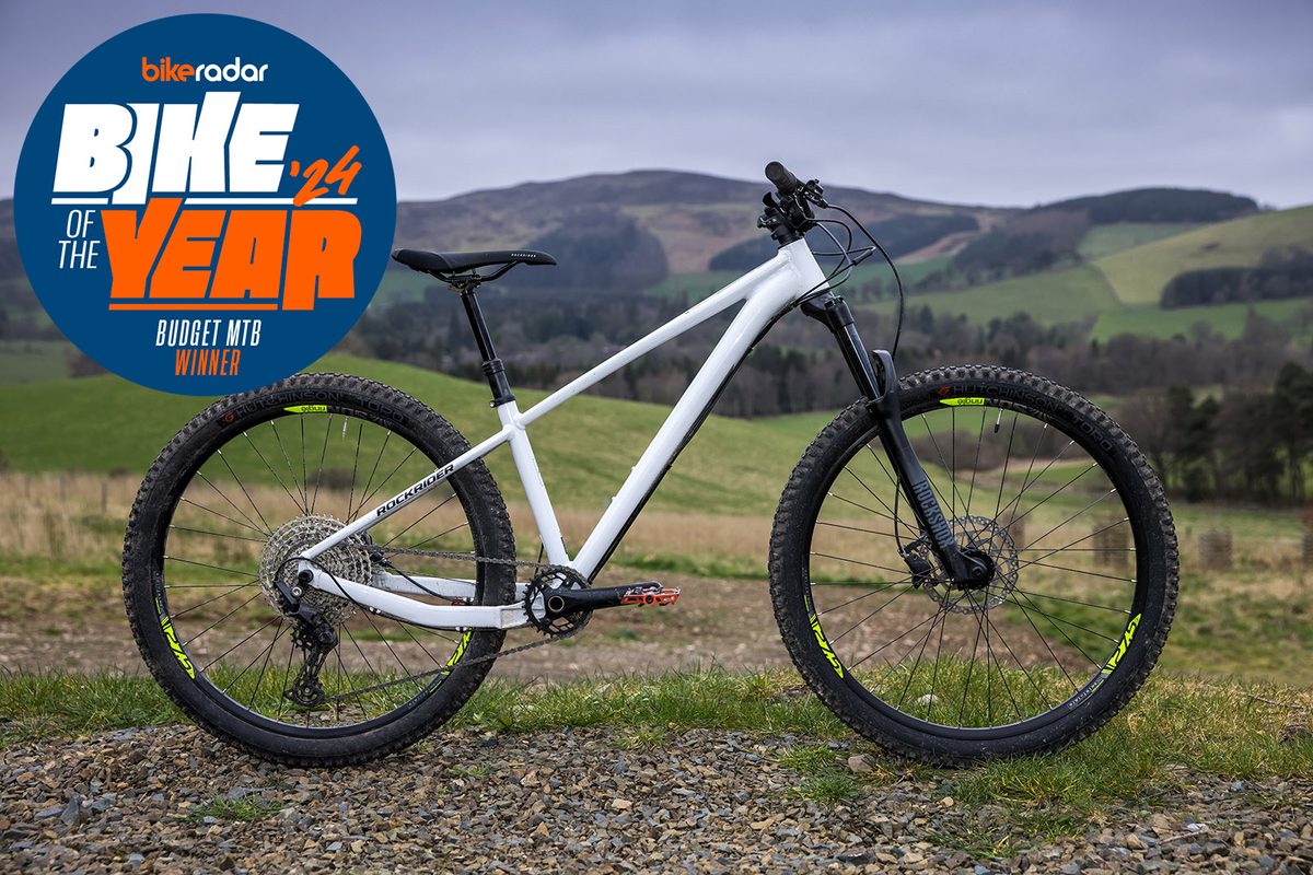 Rockrider AM 100 — Trail Hardtail (Black/Lime)