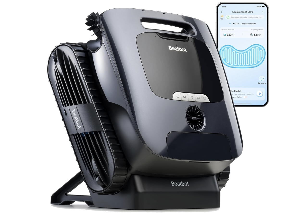 Beatbot AquaSense 2 Ultra Cordless Robotic Pool Cleaner with AI Camera & 5-in-1 Cleaning - Dark Green