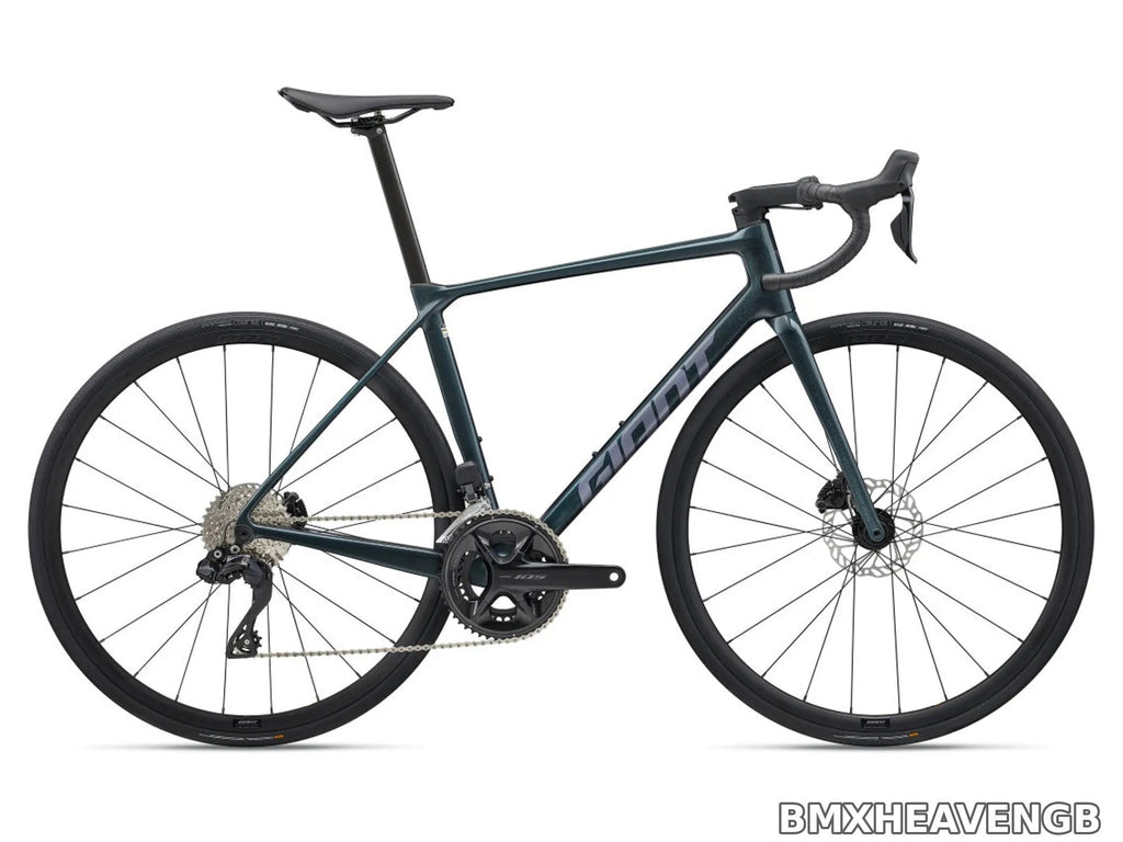 Giant TCR Advanced 1 — Carbon Road Bike (Asphalt Green)