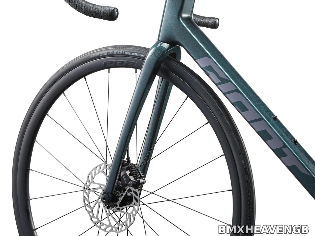Giant TCR Advanced 1 — Carbon Road Bike (Asphalt Green)
