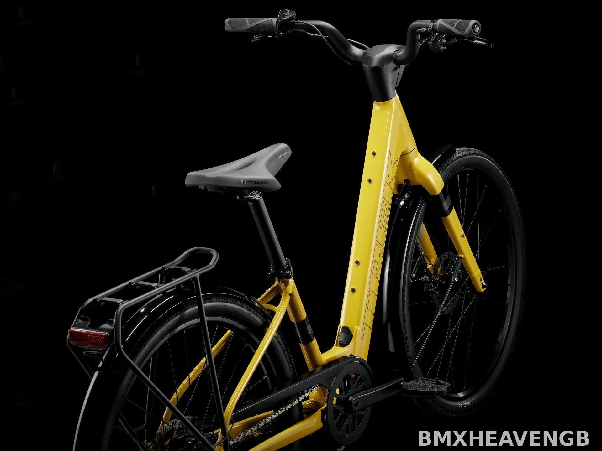 Trek Verve+ 1 Lowstep LT — Electric Hybrid Bike (Baja Yellow)