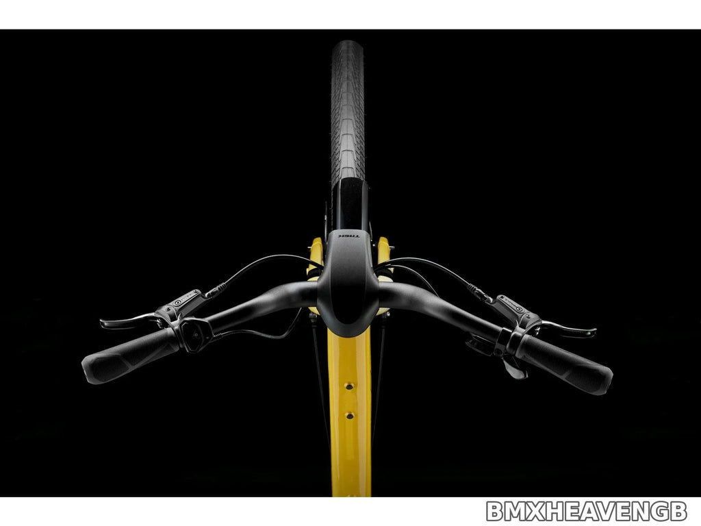 Trek Verve+ 1 Lowstep LT — Electric Hybrid Bike (Baja Yellow)